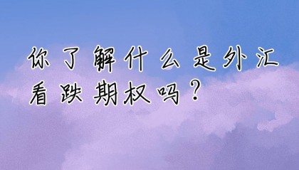 你了解什么是外汇看跌期权吗？