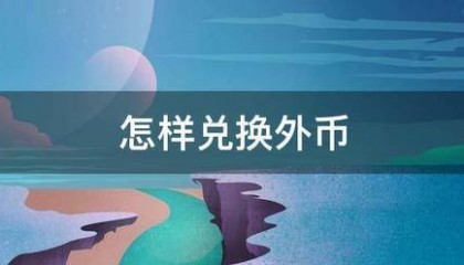怎样兑换外币