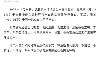 “情侣婚前先后坠楼身亡”事件进展：男方提出赔偿归还超百万元，女方称他们也是受害者