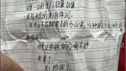 江苏12岁小学生家中服药自杀，遗书称写不会英语单词