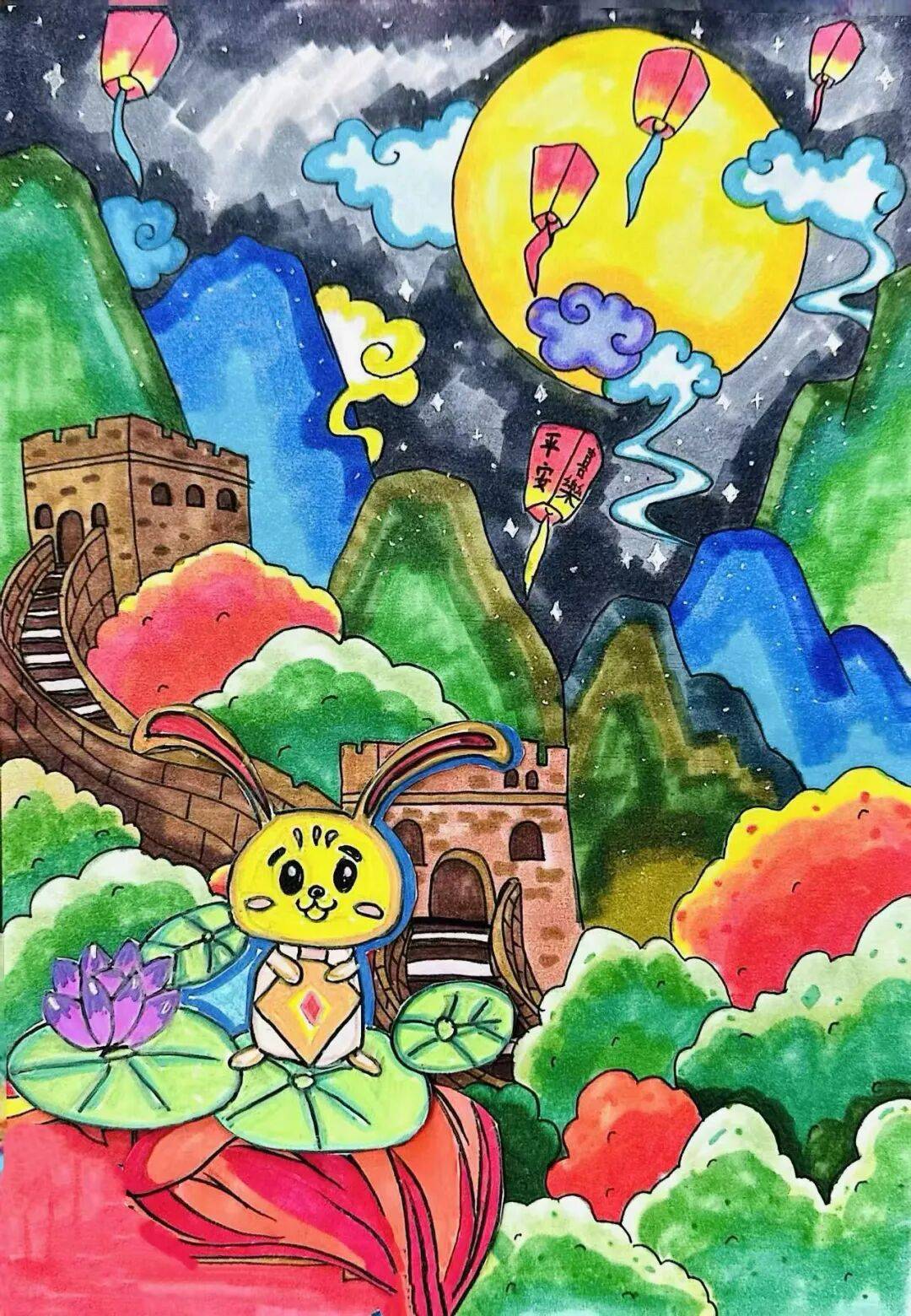 福满中秋！这份来自小画师的中秋祝福，请查收 ——