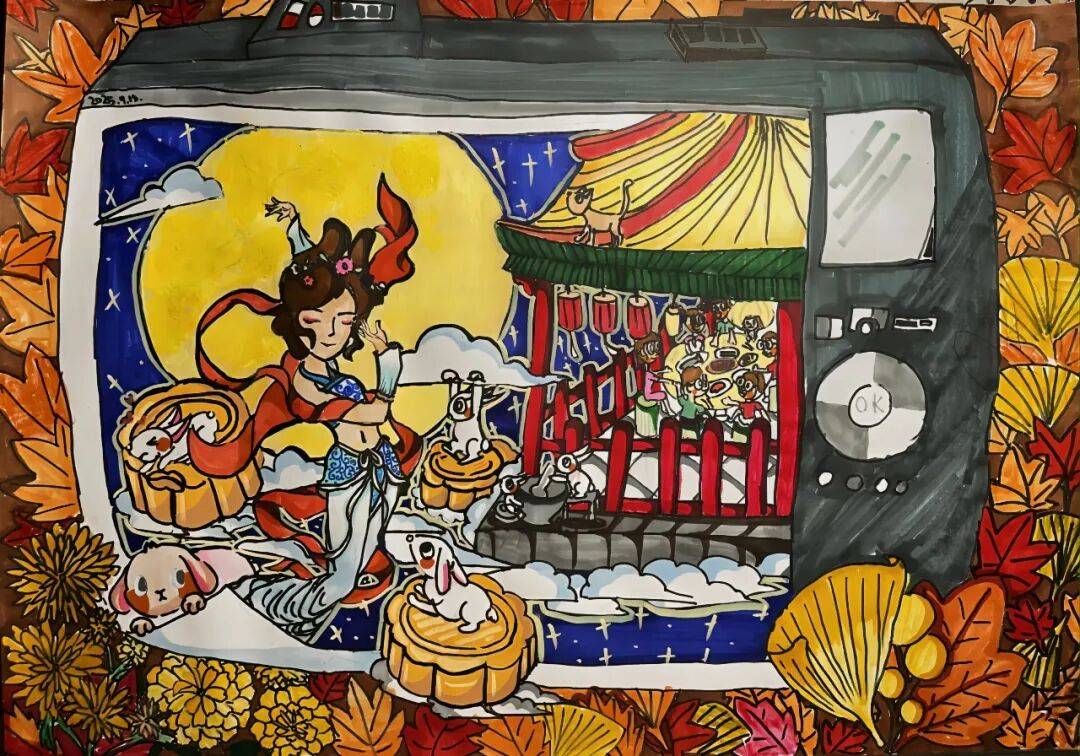 福满中秋！这份来自小画师的中秋祝福，请查收 ——