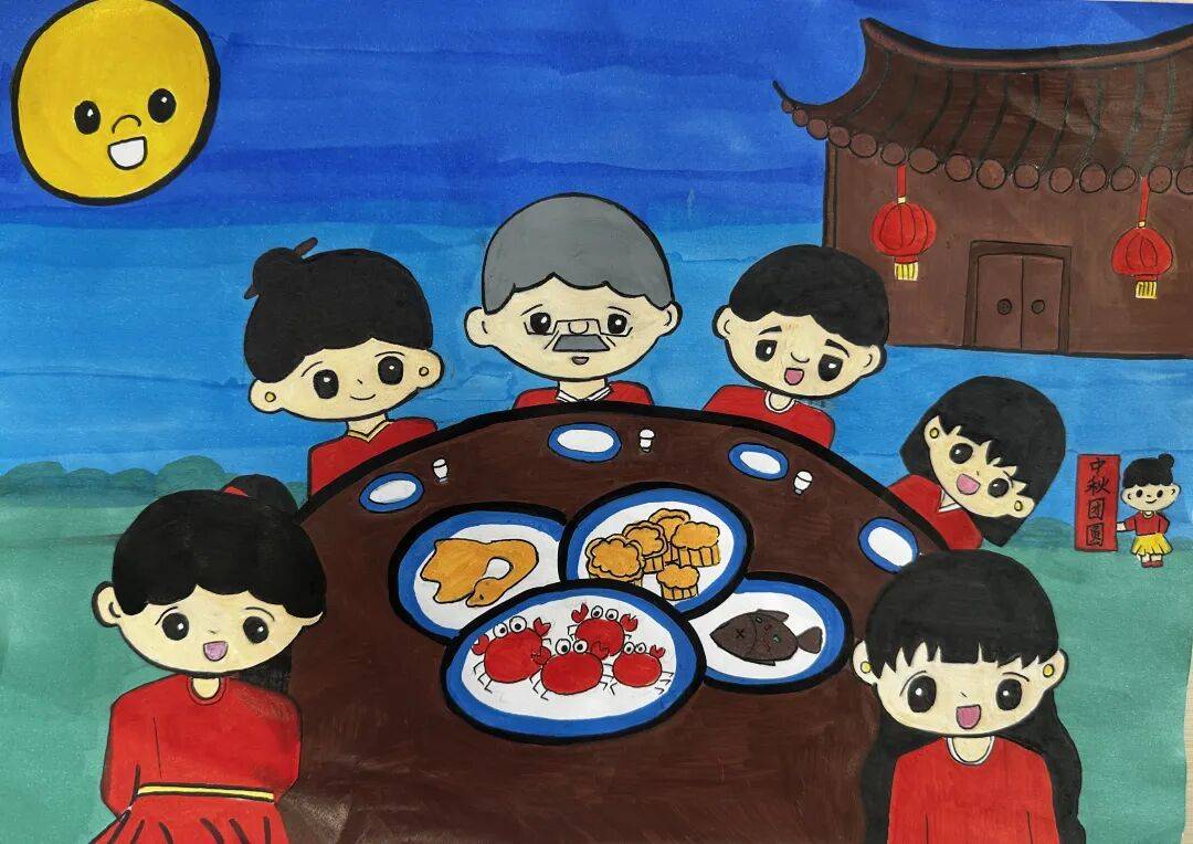 福满中秋！这份来自小画师的中秋祝福，请查收 ——