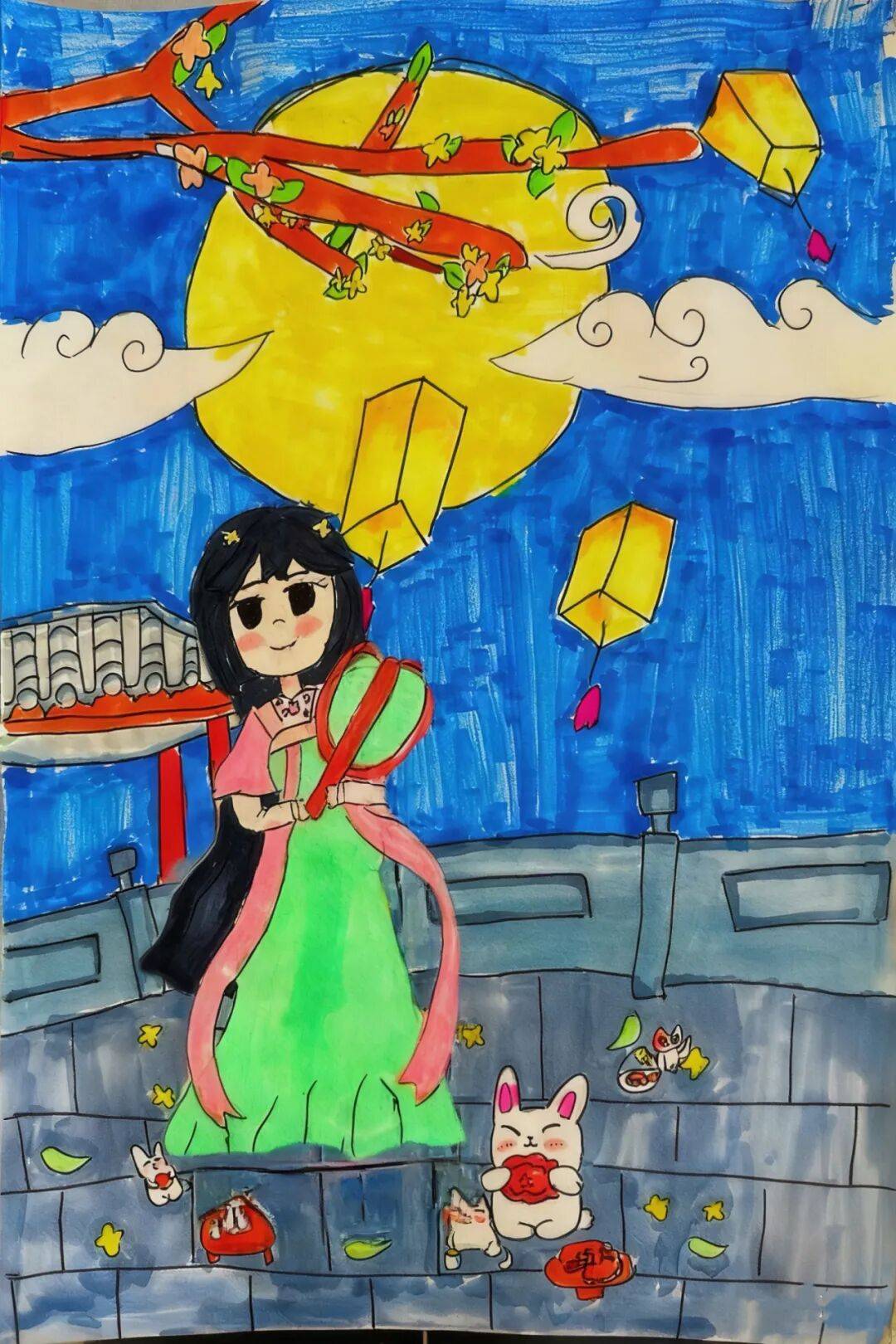 福满中秋！这份来自小画师的中秋祝福，请查收 ——