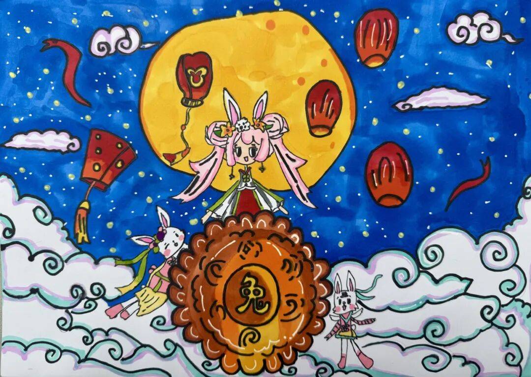 福满中秋！这份来自小画师的中秋祝福，请查收 ——