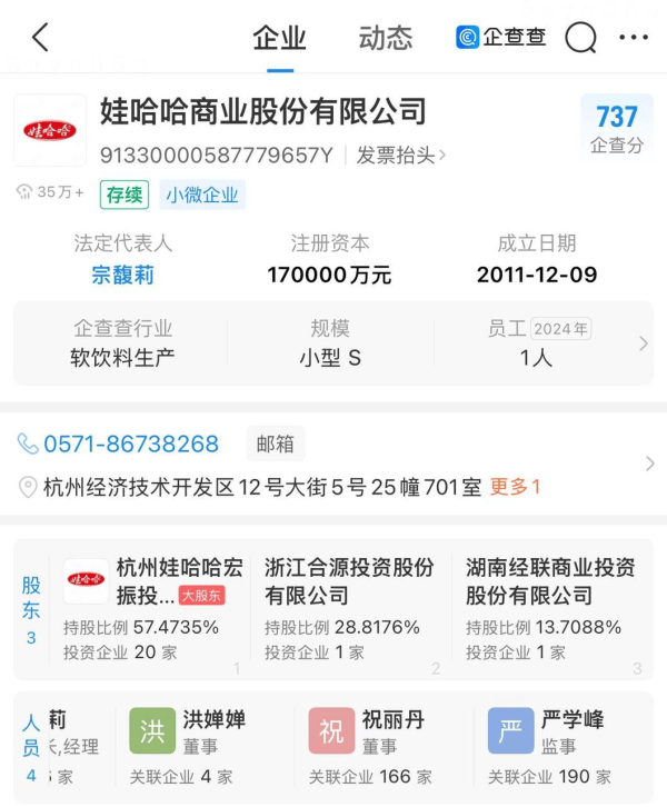 娃哈哈再现高层震动:宗馥莉心腹祝丽丹离职,另一关键助手正被调查