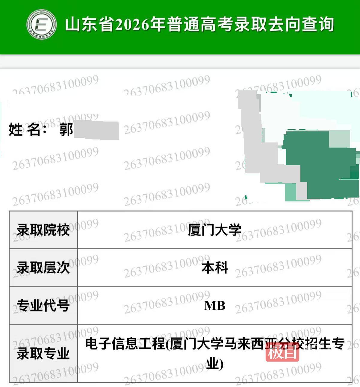 填报志愿没看清楚本部和分校,山东644分考生被厦大马来西亚分校录取,家长称费用太高无力承担,本人:只能复读